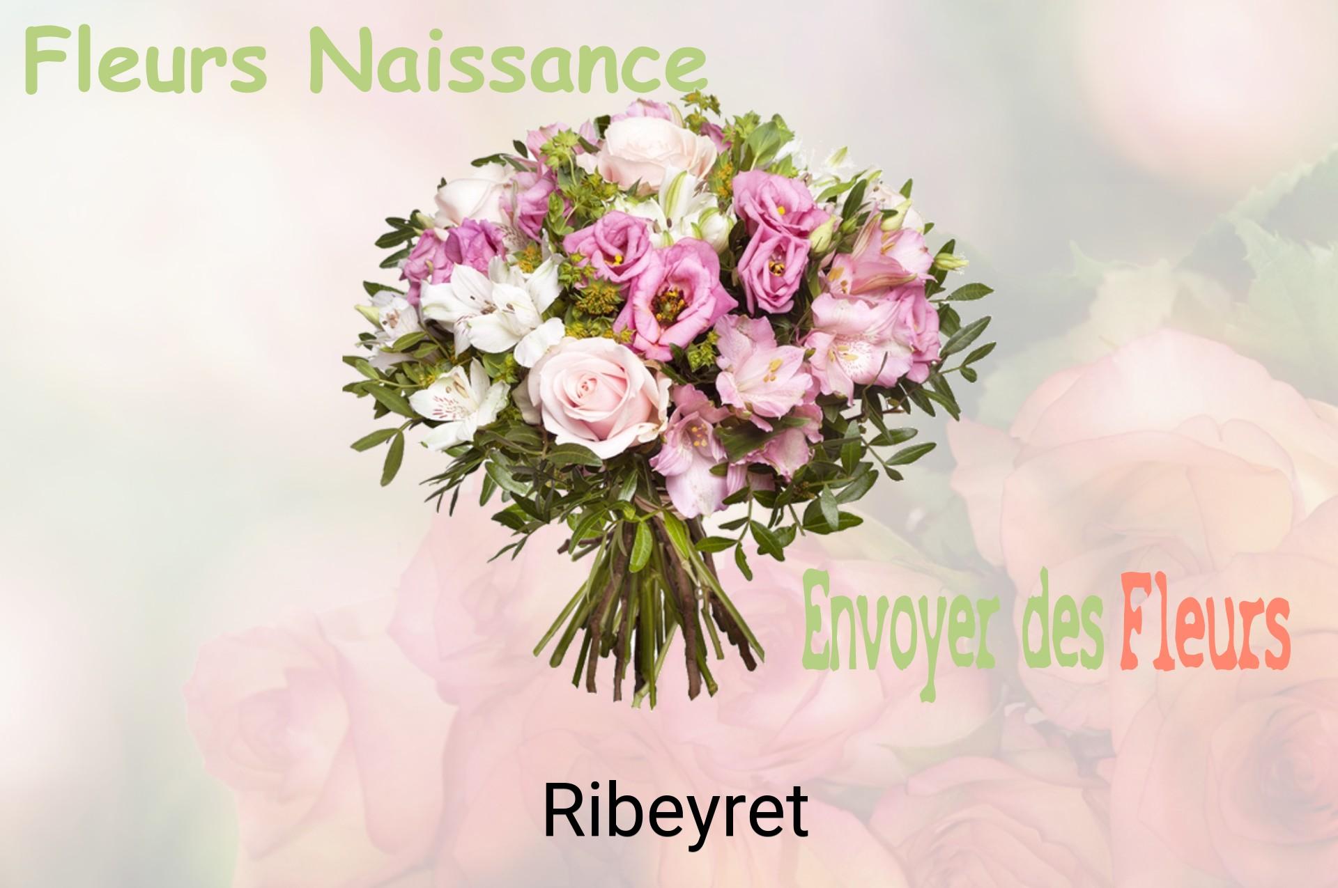 Bouquet de fleurs de naissance livré à Ribeyret